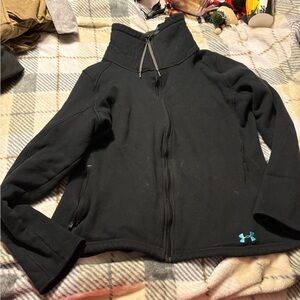 Under Armour Black Jacket with Blue Logo